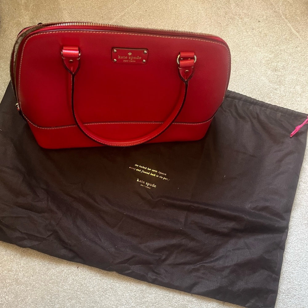 Kate Spade large Rachelle zip around leather handbag